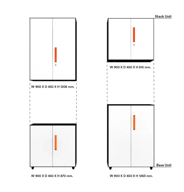 STACK Steel Storage (Stackable)