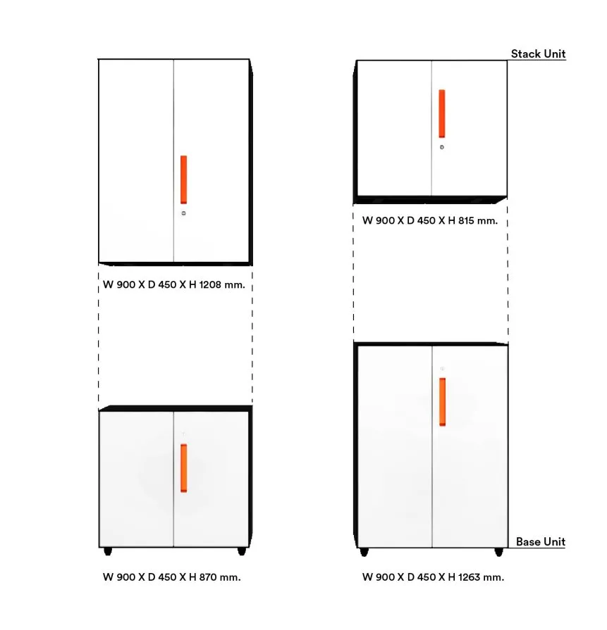 STACK Steel Storage (Stackable)