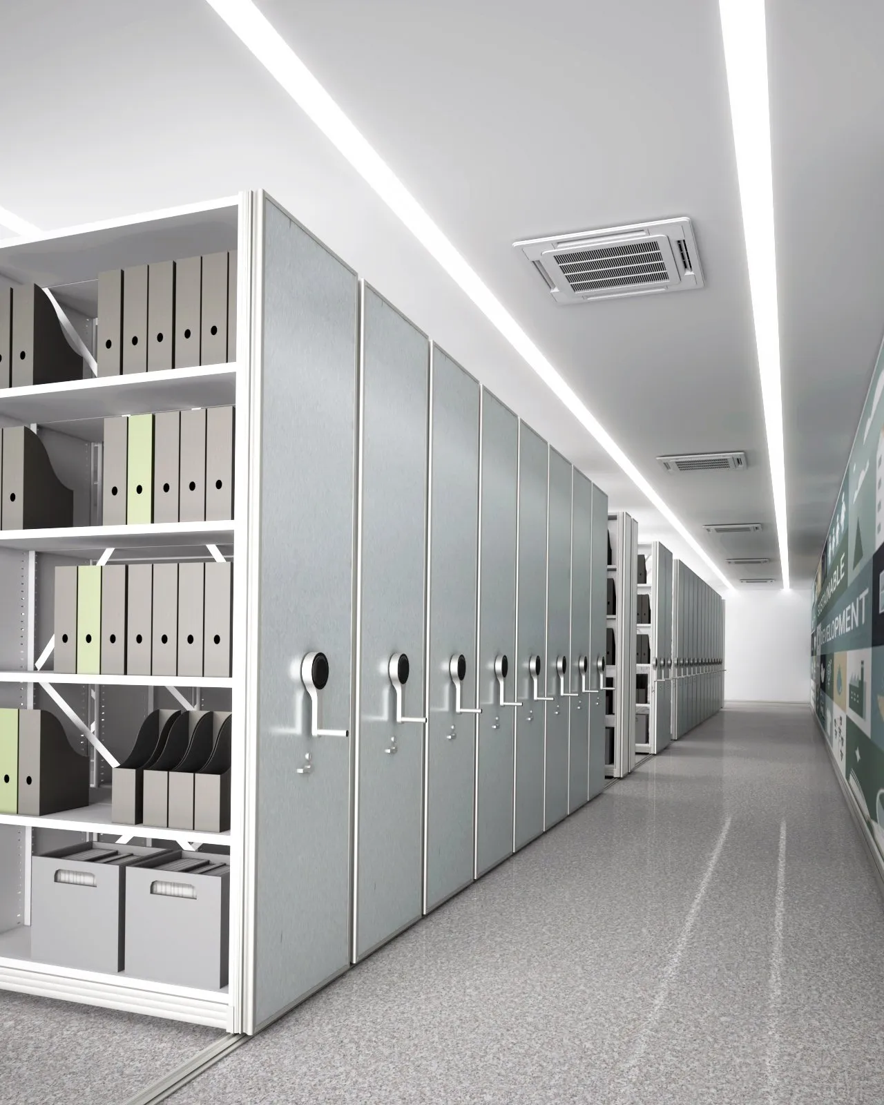 Mechanical Mobile Shelving Systems